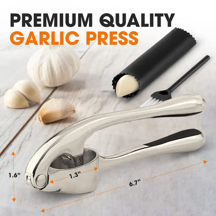 Premium Heavy-Duty Garlic Press – Effortless Crushing & Easy to Clean