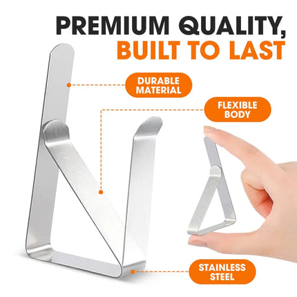12-Pack Heavy-Duty Tablecloth Clips – Keep Tablecloths in Place