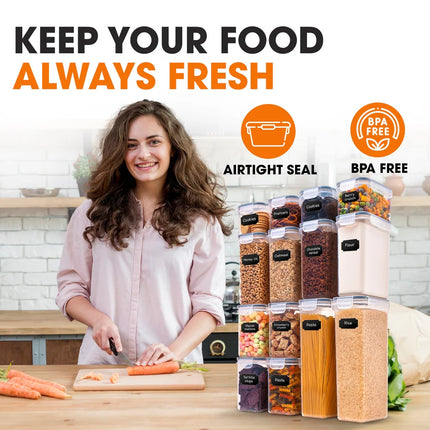 14-Piece Airtight Food Storage Container Set – Keep Food Fresh
