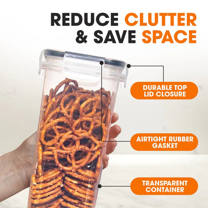 24-Piece Airtight Food Storage Containers Set for Pantry Organization