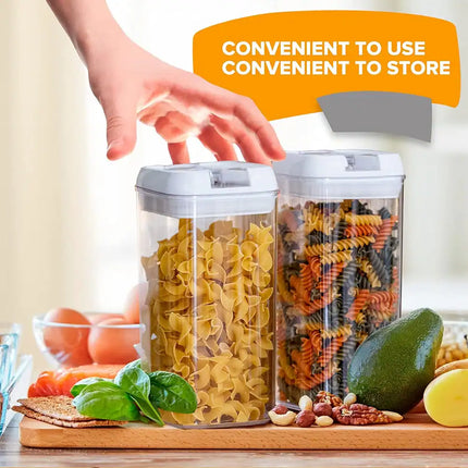 6-Piece Uniform Size Airtight Food Storage Containers with Lids Set