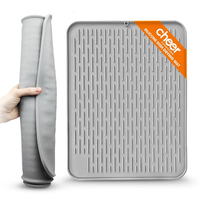 Large Silicone Dish Drying Mat – Kitchen Counter Drying Pad