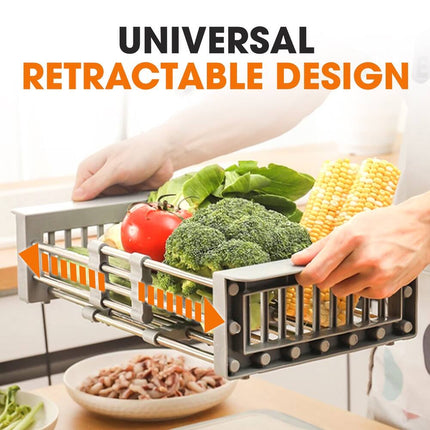Sink Strainer & Drying Rack – Over-the-Sink, Expandable & Durable