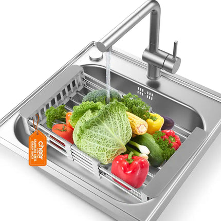 Sink Strainer & Drying Rack – Over-the-Sink, Expandable & Durable