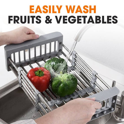 Sink Strainer & Drying Rack – Over-the-Sink, Expandable & Durable