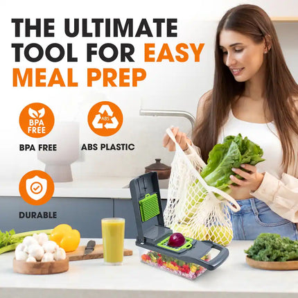 Vegetable Chopper with Container Manual Food Chopper Kitchen Tool Set