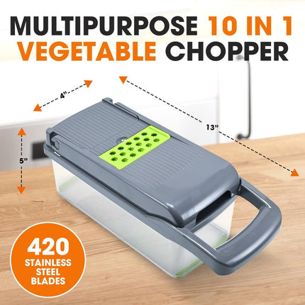 Vegetable Chopper with Container Manual Food Chopper Kitchen Tool Set