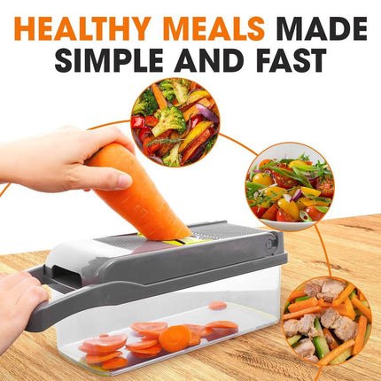 Vegetable Chopper with Container Manual Food Chopper Kitchen Tool Set