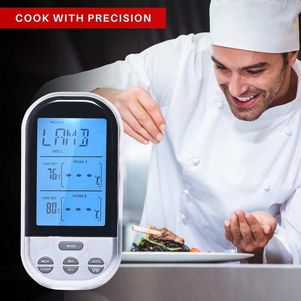 Wireless Digital Food Thermometer with Remote Temperature Monitoring