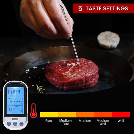 Wireless Digital Food Thermometer with Remote Temperature Monitoring