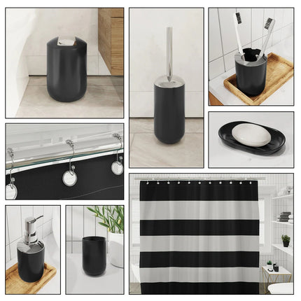 20 Pc Bathroom Accessories Kit Empyrean Shower Curtain Complete Set
