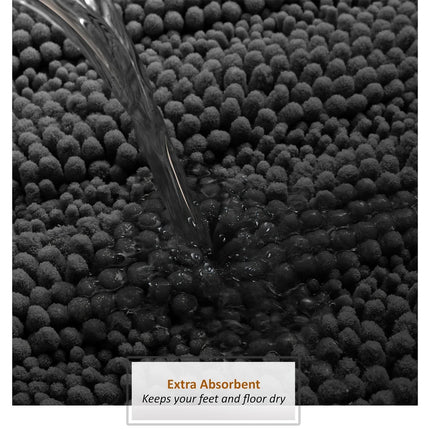 Empyrean Chenille Bath Mat Set Extra Soft Non-Slip Fast Drying Bath Rug