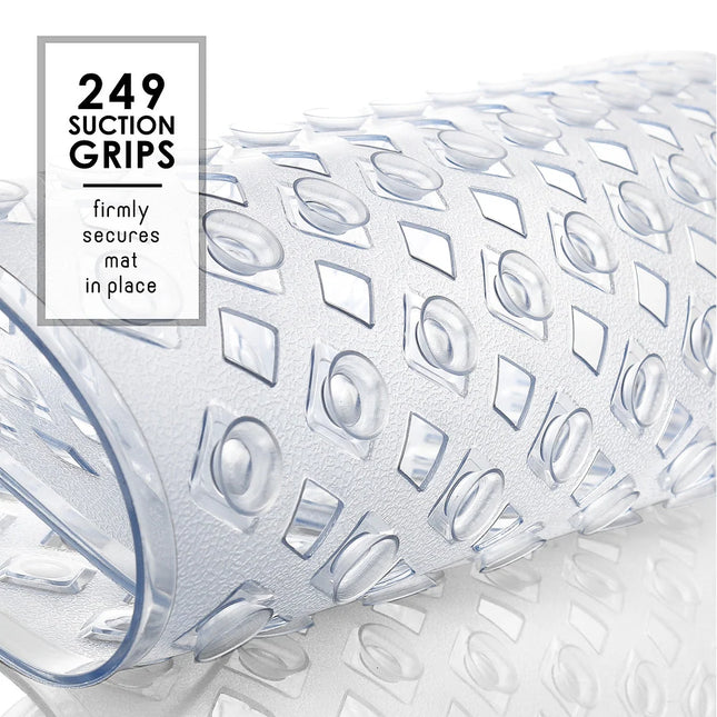 Empyrean Clear Non-Slip Shower Mat Anti-Skid Bathtub Safety Mat