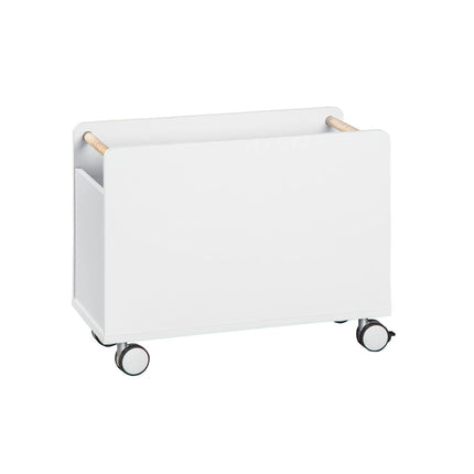 KidSpace White Toy Chest with Wheels - Kids Toy Storage Organizer with Rolling Design