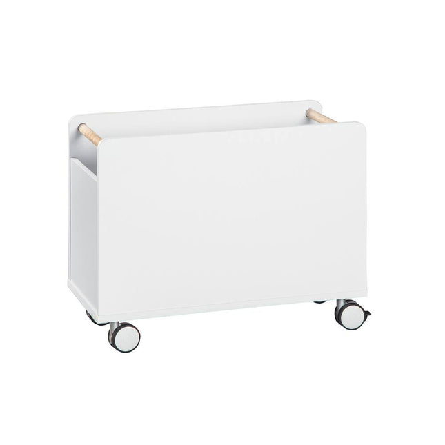 KidSpace White Toy Chest with Wheels - Kids Toy Storage Organizer with Rolling Design