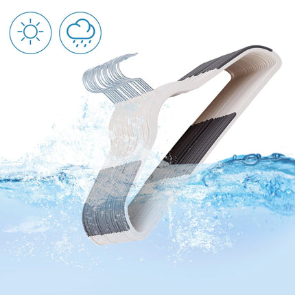 Plastic Clothes Hangers – Non-Slip, Space-Saving with Swivel Hook