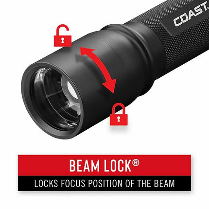 XP9R LED Rechargeable Flashlight 1000 Lumens – Black, CR123 Powered