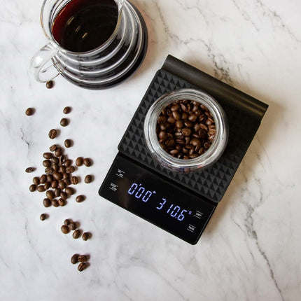 Coffee Scale 3kg/0.1g – Timer, LCD Display, High Precision for Brewing
