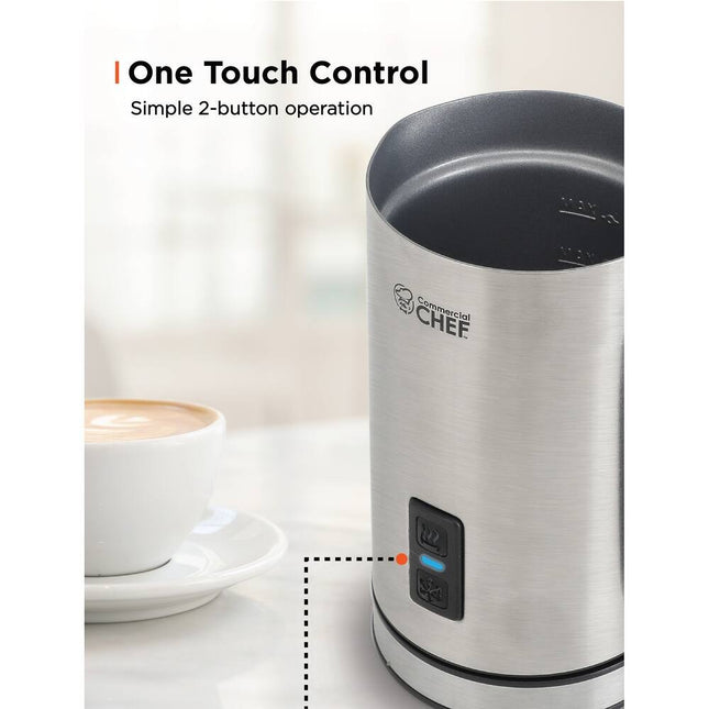 Electric Milk Frother Stainless Steel Milk Steamer for Coffee Latte