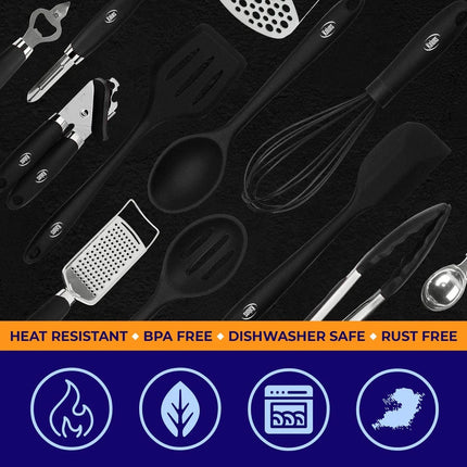 Kitchen Utensil Set 24 Piece Silicone Cooking Accessories Heat Resistant Tools