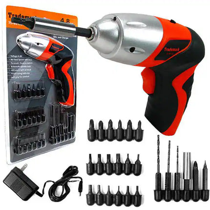 Cordless Screwdriver Set with LED Light – Rechargeable 2 Pack Tool Kit