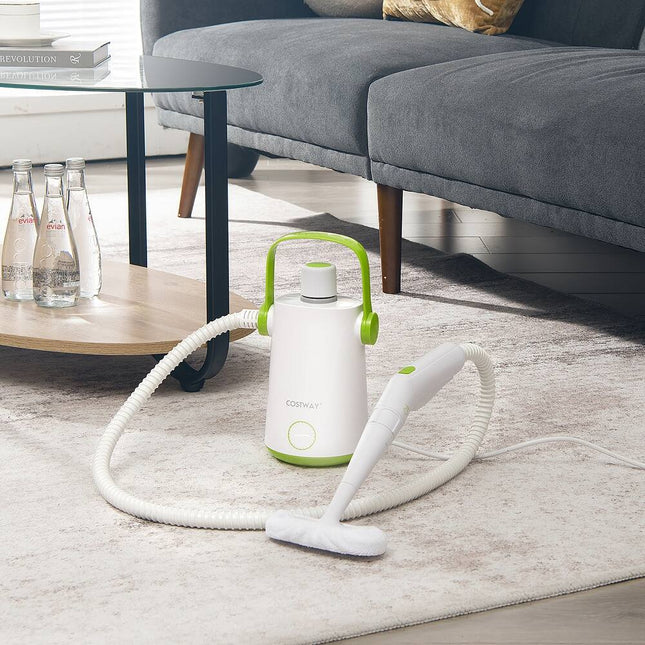 1000W Portable Handheld Steam Cleaner Multifunction Cleaning Machine Green 10-Inch