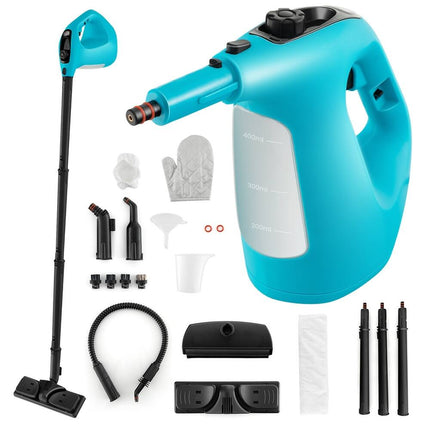 1400W Multi-Purpose Steam Mop Handheld Steam Cleaner 14 Attachments