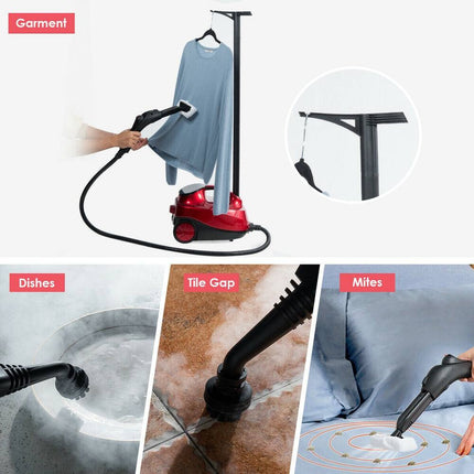 2000W Multi-Purpose Steam Cleaner Mop Heavy Duty with 19 Attachments