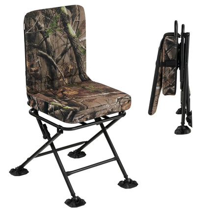 360 Degree Folding Swivel Hunting Chair for Blind and Field Use