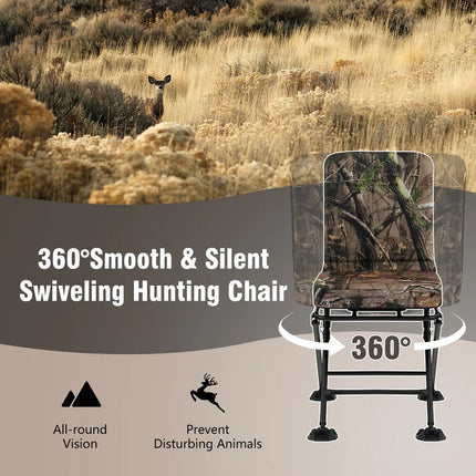 360 Degree Folding Swivel Hunting Chair for Blind and Field Use