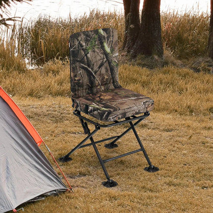 360 Degree Folding Swivel Hunting Chair for Blind and Field Use