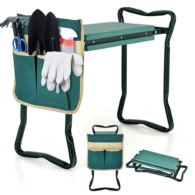 Folding Garden Kneeler & Cushion – Sturdy Pad for Gardening