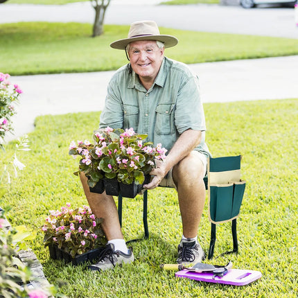 Folding Garden Kneeler & Cushion – Sturdy Pad for Gardening