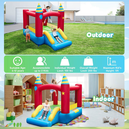 Inflatable Bounce Castle Kids Jumping Bouncer Indoor Outdoor Play