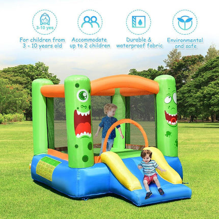Inflatable Bounce House Jumper Castle Kids Playhouse 110x83x67 Inch