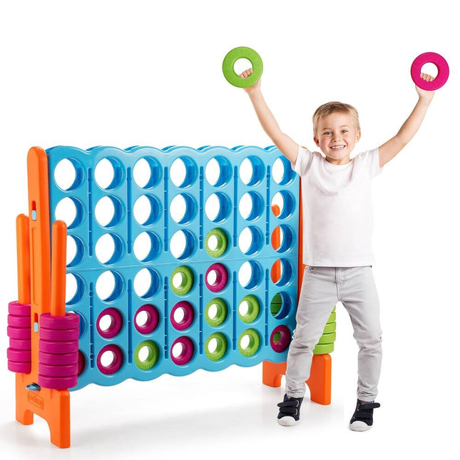 Jumbo 4-to-Score Game Set Large 4 in a Row Kids Outdoor Indoor Family Game