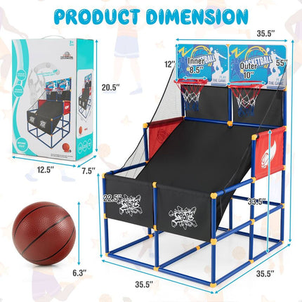 Kids Dual Shot Basketball Arcade Game – 4 Balls & Pump Included
