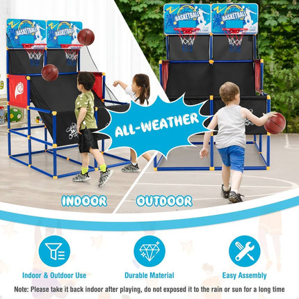 Kids Dual Shot Basketball Arcade Game – 4 Balls & Pump Included