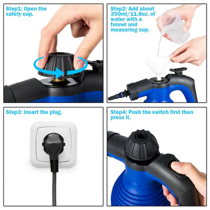 1050W Multifunction Steam Cleaner Portable Handheld Household Steamer
