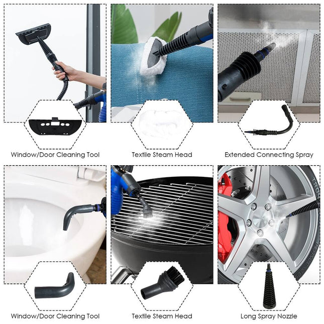 1050W Multifunction Steam Cleaner Portable Handheld Household Steamer