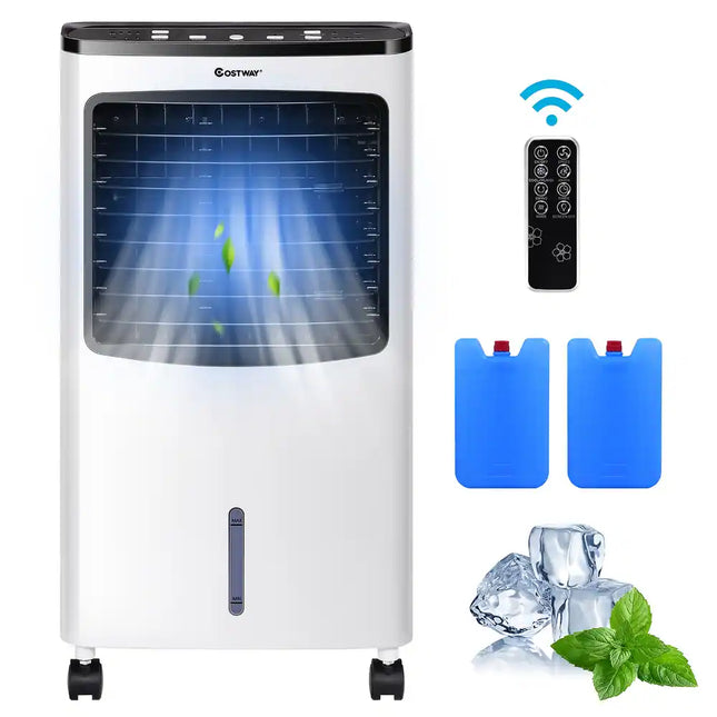 Portable Cooling Fan with Humidifier & Anion – Remote Controlled Air Cooler
