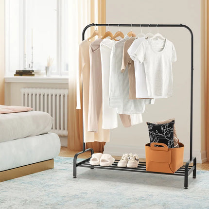 Industrial Heavy Duty Metal Garment Rack for Clothes Storage and Display