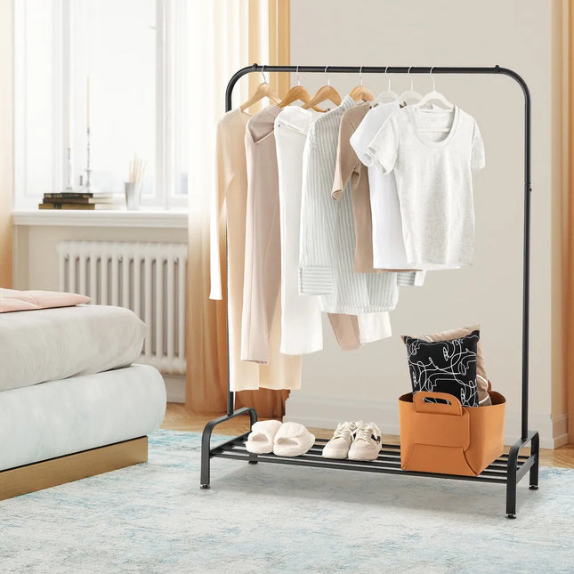 Industrial Heavy Duty Metal Garment Rack for Clothes Storage and Display