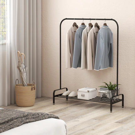 Industrial Heavy Duty Metal Garment Rack for Clothes Storage and Display