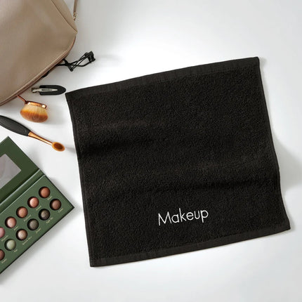 Cotton Embroidered Makeup Remover Towels – Set of 6 Soft Cleansing Cloths