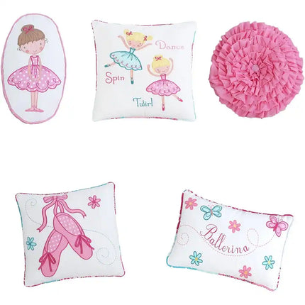 Line Ballerina Patchwork Reversible Cotton Quilt Bedding Set