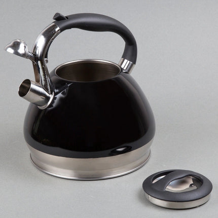 Creative Home Triumph 3.5 Qt Stainless Steel Whistling Tea Kettle – Black