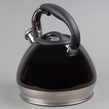 Creative Home Triumph 3.5 Qt Stainless Steel Whistling Tea Kettle – Black