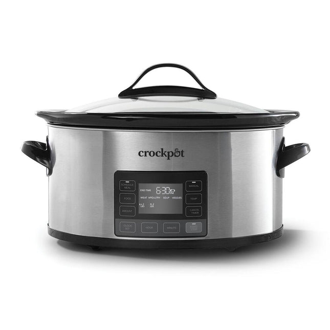 6-Quart Slow Cooker with MyTime Technology Programmable Cooking Pot