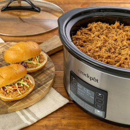 6-Quart Slow Cooker with MyTime Technology Programmable Cooking Pot